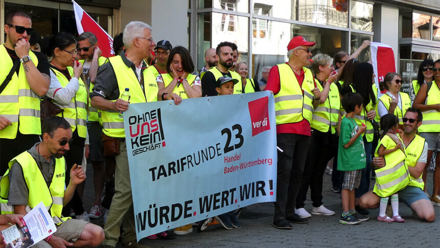 Heute: ver.di-Kundgebung und Lohn-Demo in Konstanz