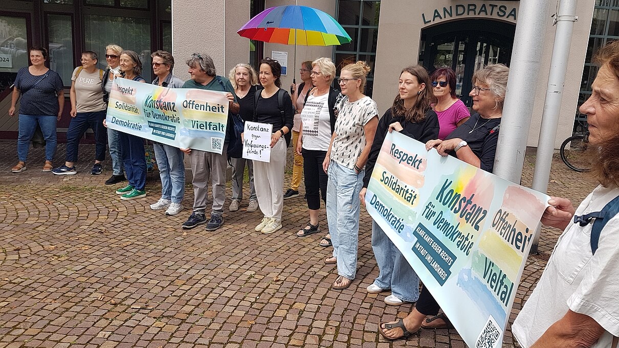 Demo gegen AfD im Kreistag 22.07.2024 © Holger Reile