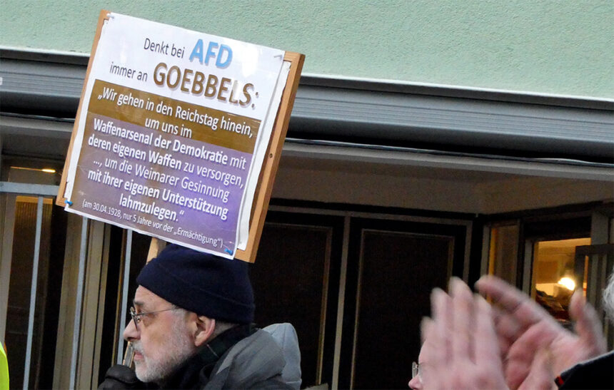 Anti-AfD-Kundgebung Radolfzell 31.1.2024 ©pitwuhrer