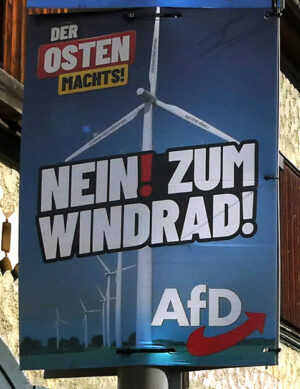 Afd Plakat Windkraft Wahl Thüringen 2024 © Pit Wuhrer