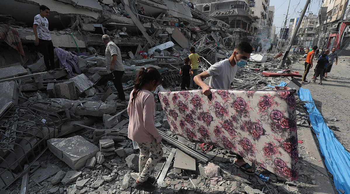 Damage In Gaza Strip October 2023 ©wiki Commons