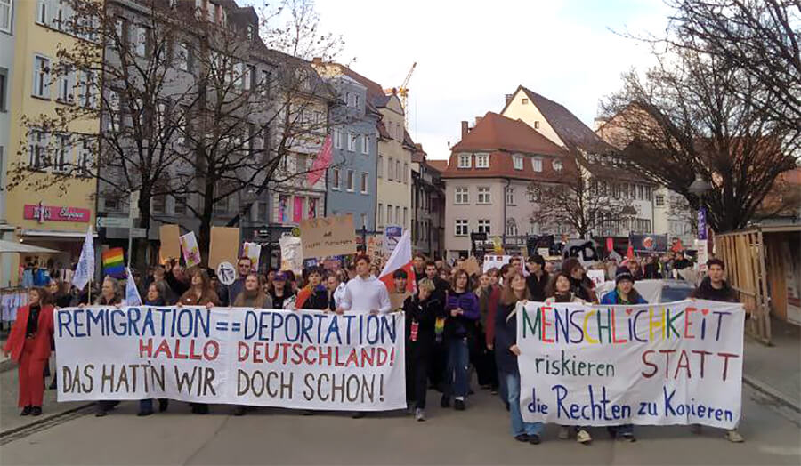 Demo Gegen Rechts Ravensburg 2025 01 25 ©oberschwaben Gegen Rechts Rv