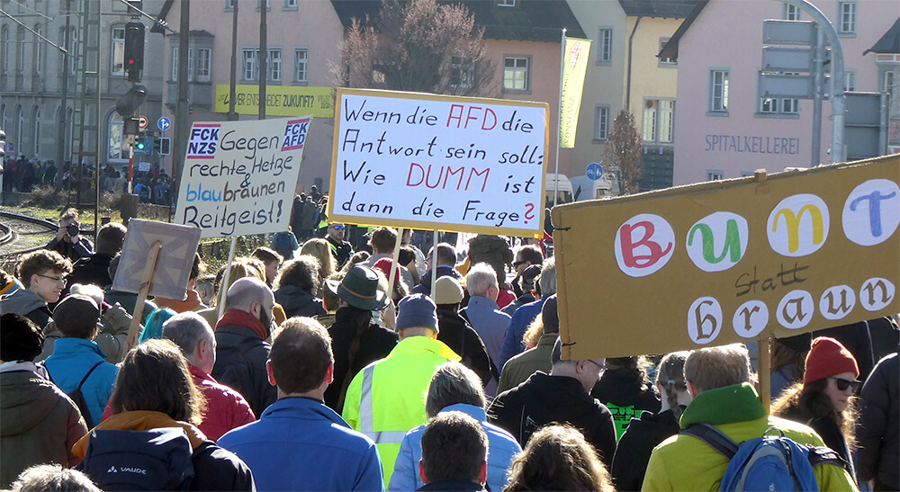 Demo Konstanz Gegen Rechts 2024 02 © Pit Wuhrer