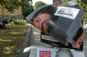 Landtagswahl Thüringen Plakat Bündnis Sahra Wagenknecht 2024 © Pit Wuhrer