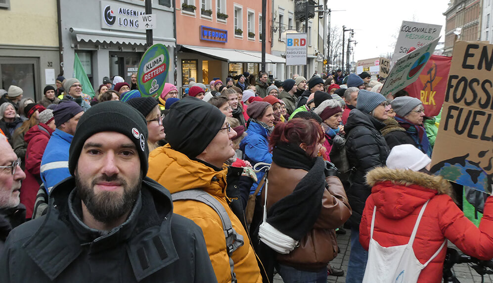 Lars Hofmann Beim Klimastreik2 2025 02 14 © Pit Wuhrer