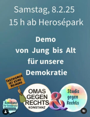 Screenshot Demo Konstanz Gegen Rechts 2025 02 08