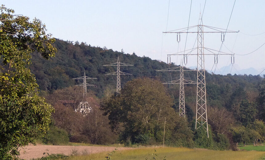 Stromleitung bei Wollmatingen Konstanz 2024 09 07 © Pit Wuhrer