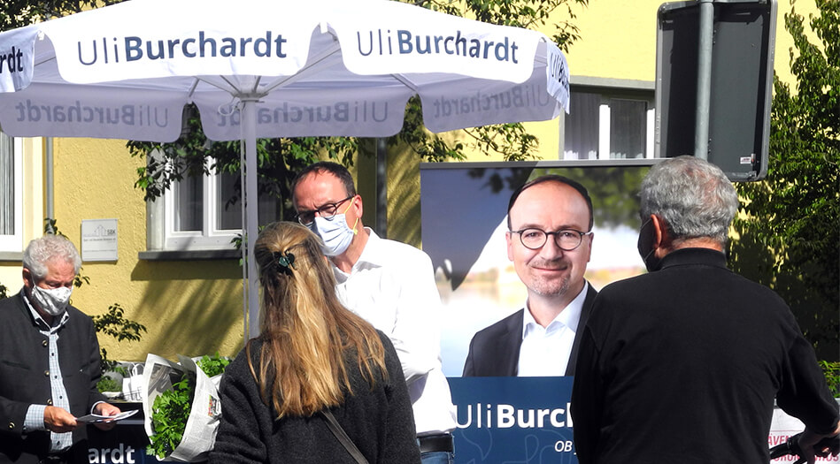 Uli Burchardt Ob Wahlkampf 2020 ©pw