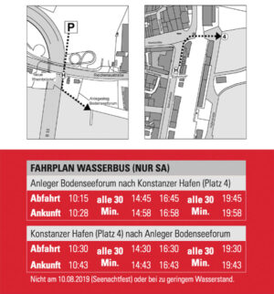 Wasserbus Betrieb 2018