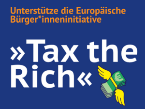 Tax The Rich Logo von attac Deutschland